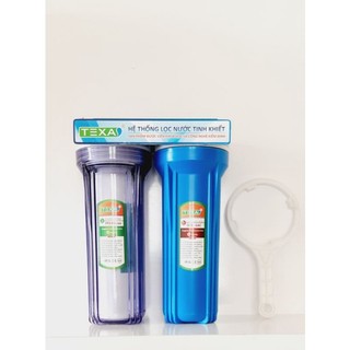 Bộ lọc nước 2 cốc 10 inch 1 ron