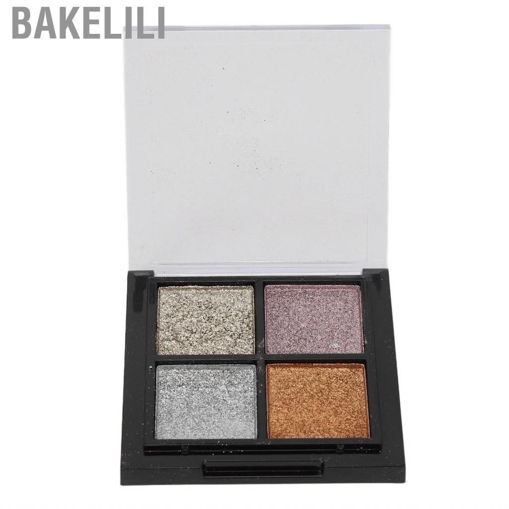 Bakelili Nail Art  4 Colors Long Lasting Easy Applying Portable Metallic Effect Pigment Set Wide Application for Home