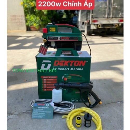 Máy Xịt Rửa Xe Dekton 2200W / CWR2200A/ Thiết Kế Nhỏ Gọn Nhẹ / Có Chỉnh Áp NHÍNH HÃNG ...