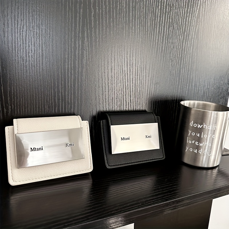 Ví Da Giả Đựng Thẻ Nhiều Ngăn Thời Trang Thường Ngày