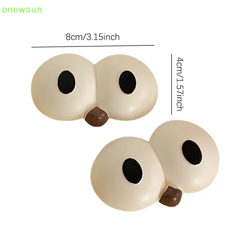 Onewsun dongdong Phụ Kiện Nút Trang Trí Giày Hình Đôi Mắt Hoạt Họa Vui Nhộn Mới