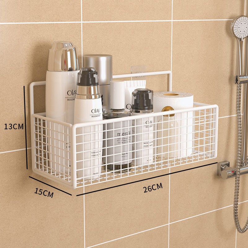 Kệ Đựng Đồ Dùng Gắn Góc Tường Nhà Tắm / toilet Tiện Dụng