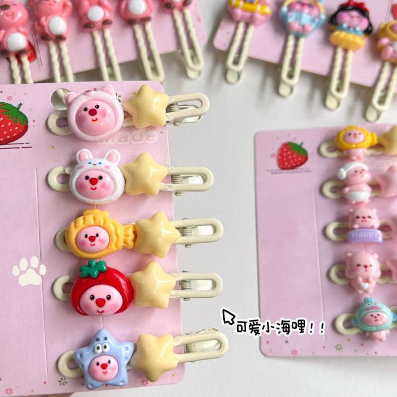 Mh 1K kẹp tóc xinh Kẹp Tóc Hình Hoạt Hình Xinh Xắn Cho Nữ kẹp tóc