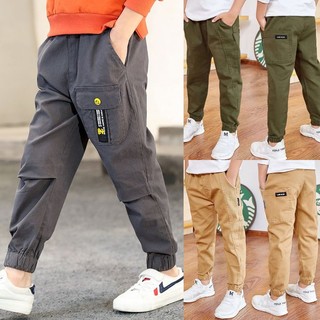 Quần kaki dài túi bo gấu vải kaki mềm đẹp cho bé trai