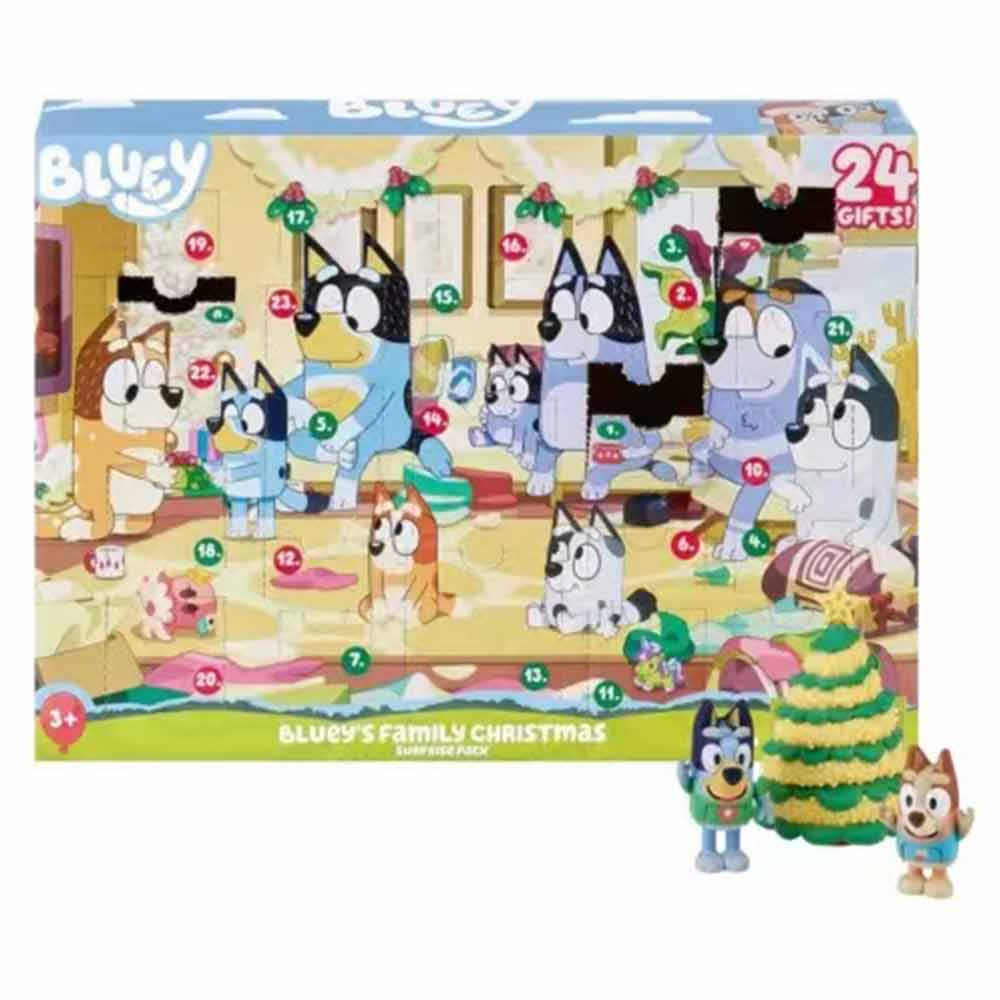 Bluey Christmas Calendar Blind Box Blind Box Toy Ideas Contains 24 Gifts Surprise Toys