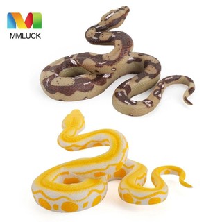 Mmluck rắn đồ chơi mô hình động vật trăn thật cỡ lớn cho bé