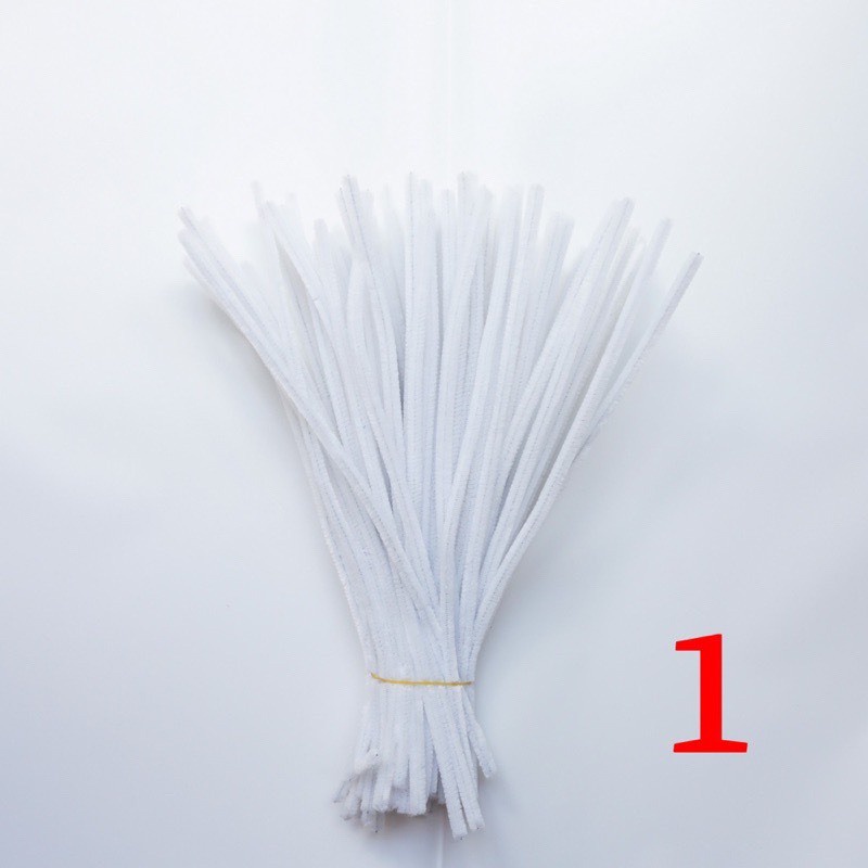 Bó 100 dây Kẽm Nhung làm hoa loại 1 lông dày nhiều màu loại to đủ màu dùng trang trí 1 d111101