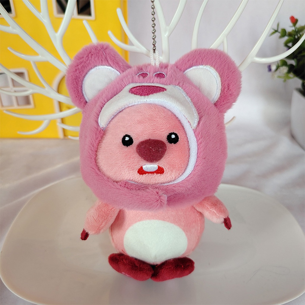 Búp Bê Nhồi Bông beaver Hoạt Hình Dễ Thương Trang Trí Xe Hơi