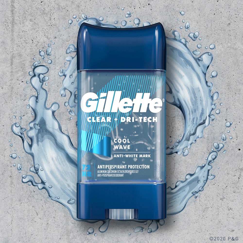 Lăn khử mùi nam Gillette Endurance Cool Wave gel 107 giảm tiết mồ hôi