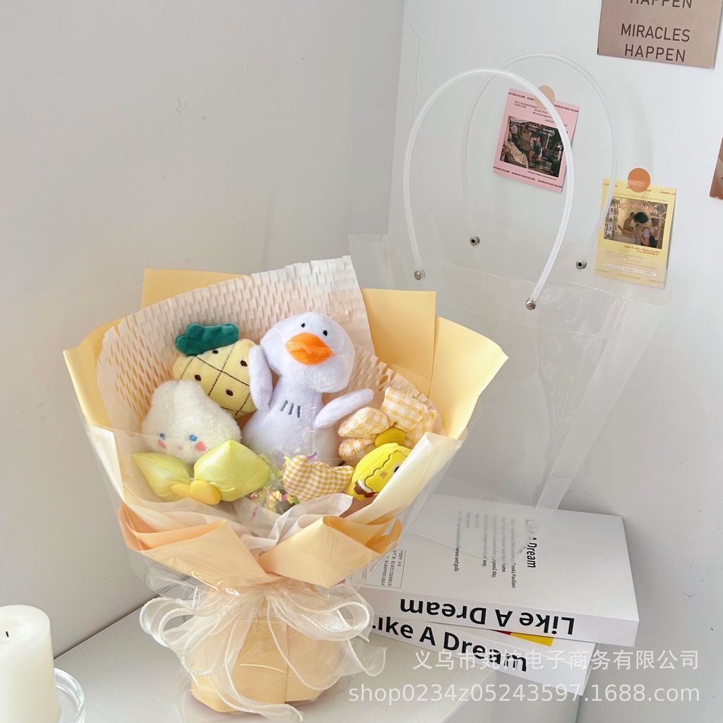 Bó Hoa Nhồi Bông Thiết Kế Sang Trọng Làm Quà Tặng Giáng Sinh