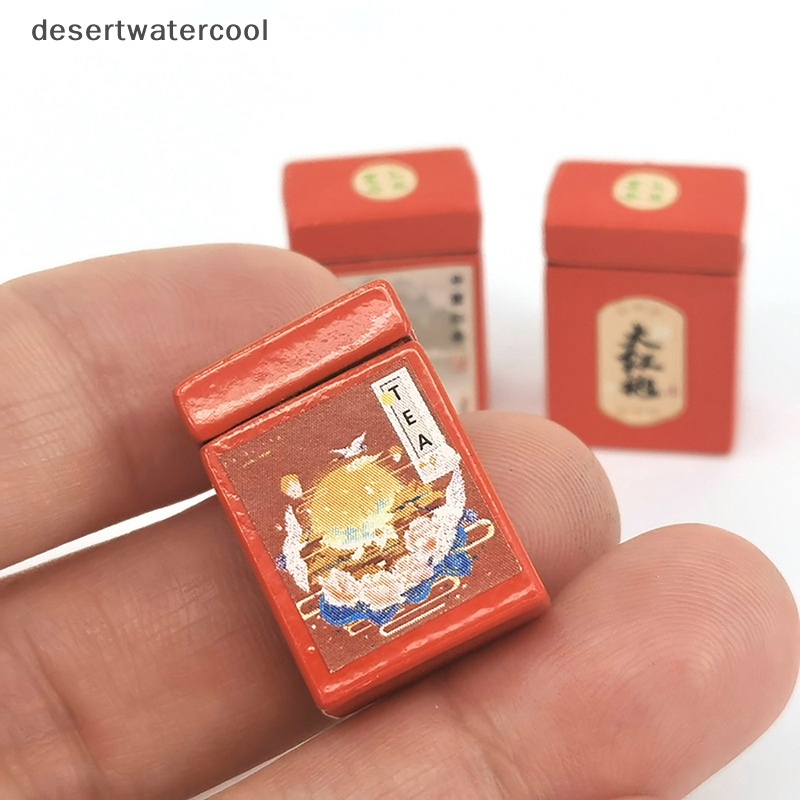 Dc Mô Hình Hộp Trà Đen Trang Trí Nhà Búp Bê Tỉ Lệ 1 / 12