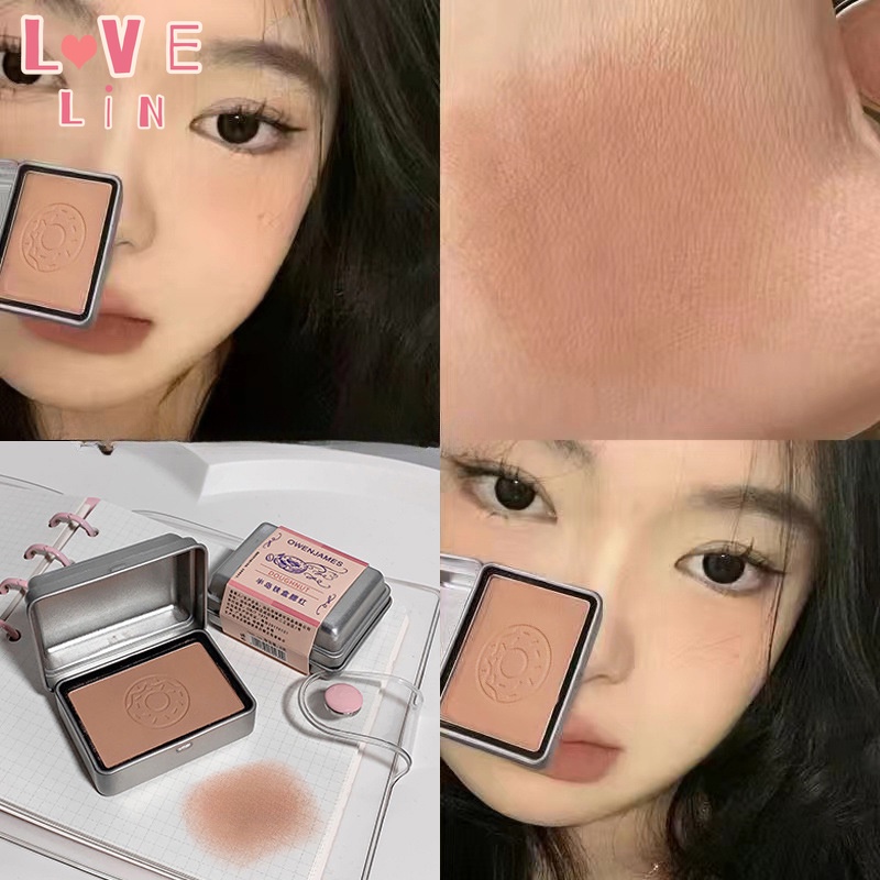 Phấn Má Hồng Đơn Sắc Hình Vuông Màu Trắng daimanpu Trang Điểm Nội Thất Cho Nữ