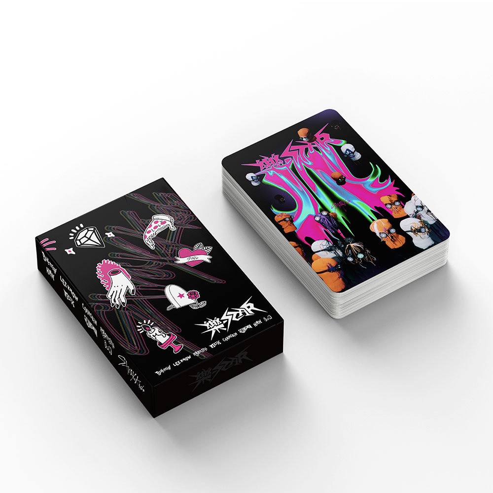Hộp 55 Tấm Ảnh lomo card Nhóm Nhạc kpop stray kids