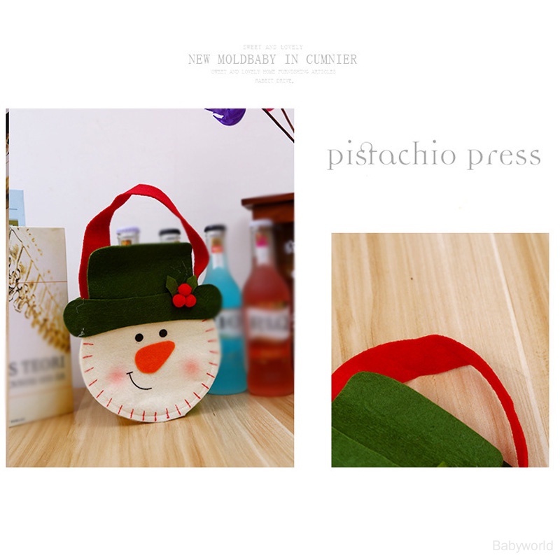 Túi tote In Họa Tiết Ông Già Noel Hoạt Hình Dễ Thương Cho Bé