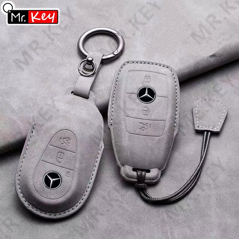 Bao Da Đựng Chìa Khóa Xe Hơi mercedes benz a c e s class glc Cl gls w177 w205 w213 w222 x167 amg