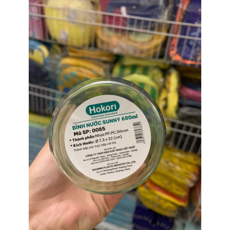 Bình nước Sunny 680ml Hokori