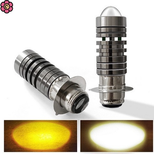 Đèn Pha led h6 12v-80v 2000lm p15d h6 px15d Hai Màu Chuyên Dụng Cho Xe Mô Tô
