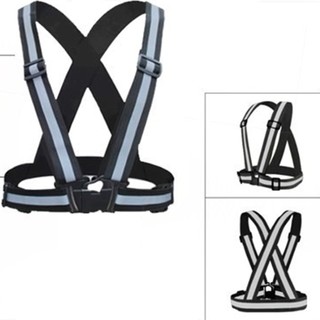 【88Fast delivery】4CM Reflective Vest High Visibility Adjustable Safety Vests Elastic Strip