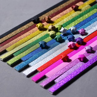 Bộ 20 Tờ Giấy Xếp oragami Họa Tiết Ngôi Sao Lấp Lánh Phát Sáng diy