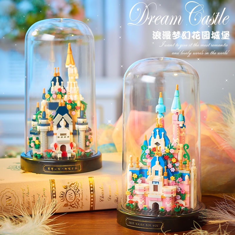 Đồ Chơi lego Lắp Ráp Lâu Đài Và Cây Hoa Anh Đào Cầu Vồng Cho Bé Gái