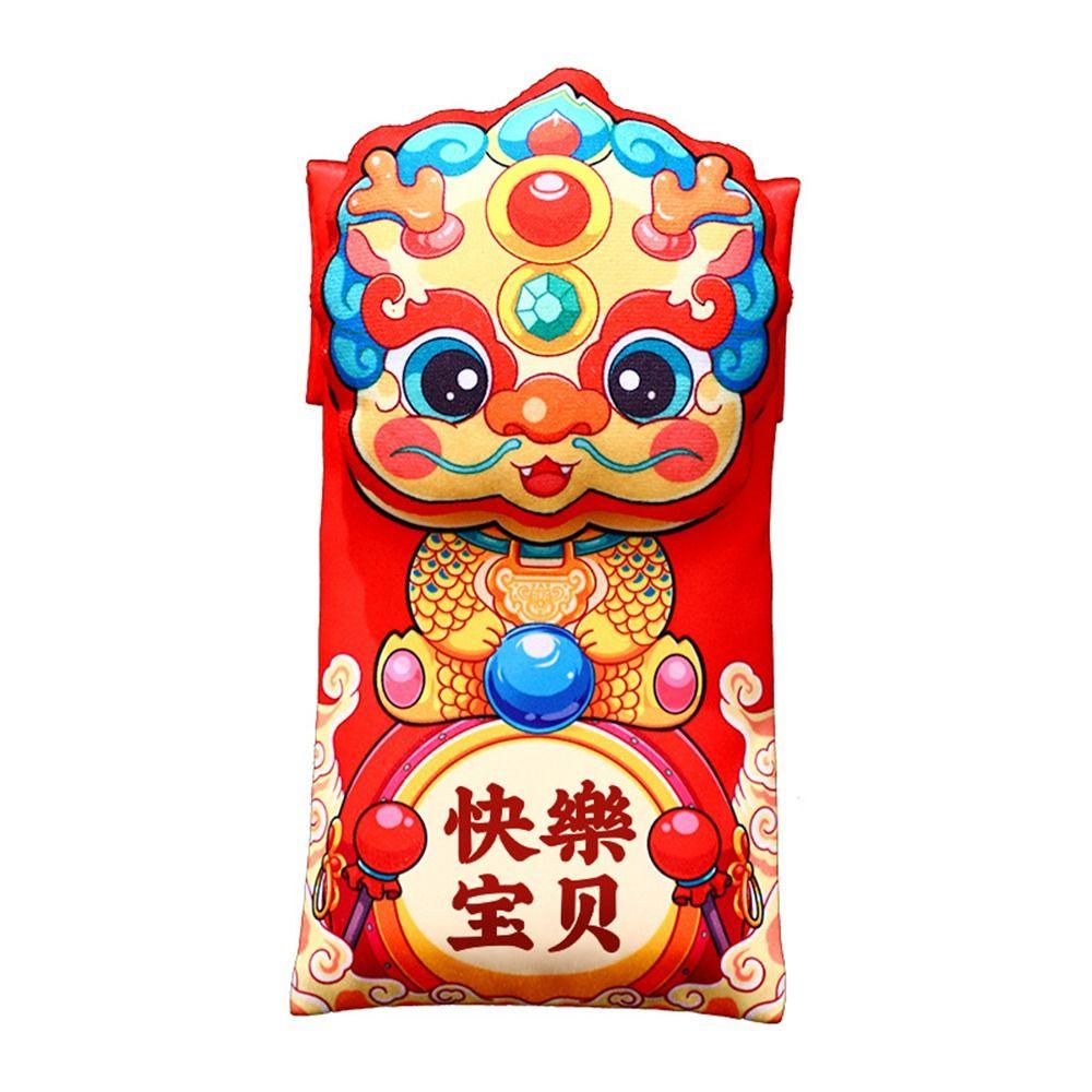 Btlimer Bao Lì Xì Đỏ Rồng cny Hoạt Hình Có Dây Đeo Vai Lễ Hội Mùa Xuân Trung Hoa Bằng Vải