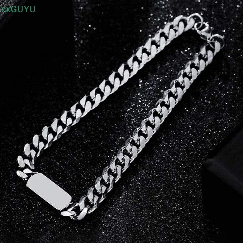 Vòng Tay Thép Titan Mặt Vuông Phong Cách hip hop Đơn Giản Cá Tính Hợp Thời Trang prta