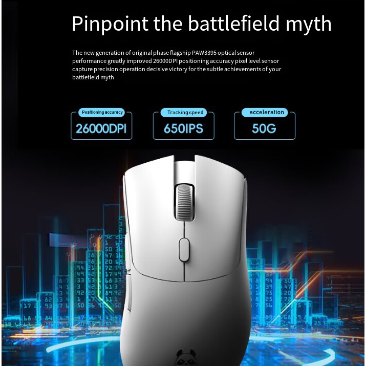 Chuột Chơi game metapanda01 Không Dây / bluetooth / 2.4g