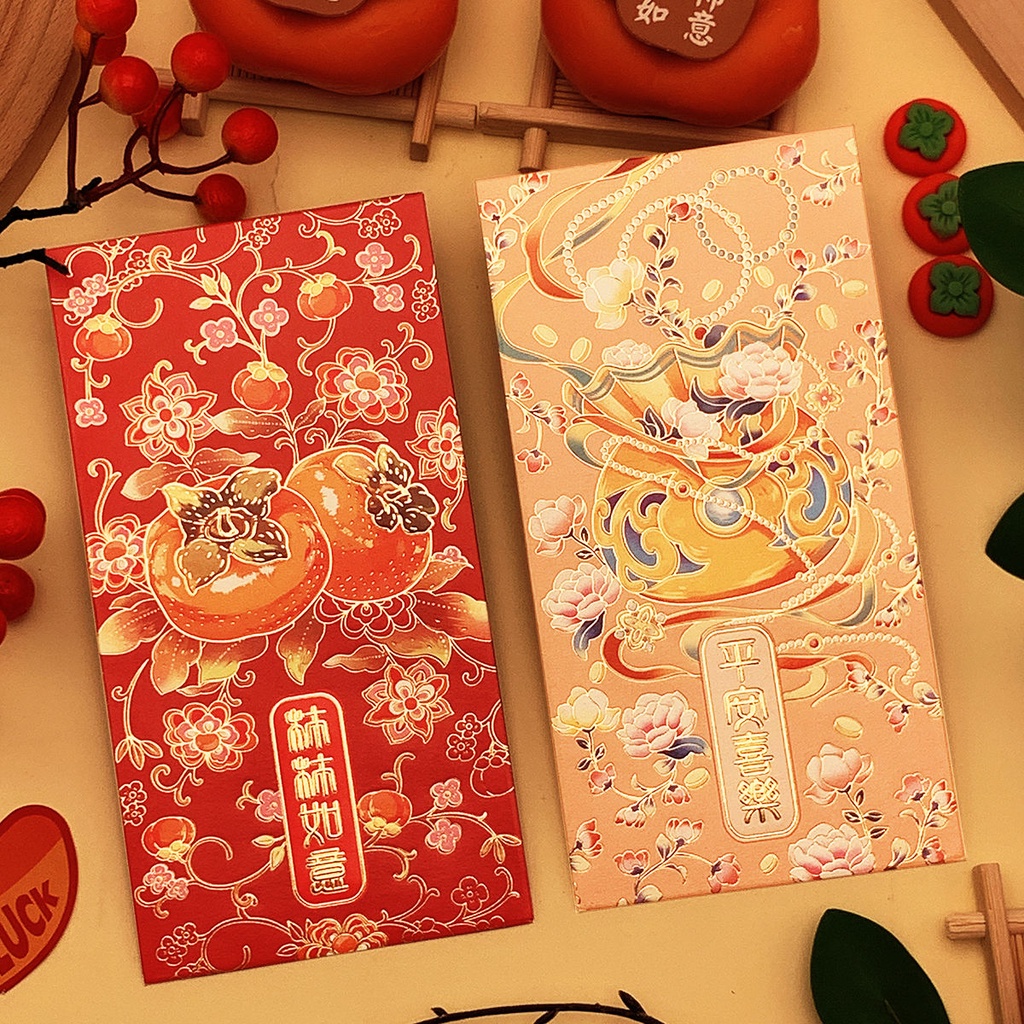 🔥New year Bao Lì Xì Năm Mới 2024 Họa Tiết Rồng Phong Cách Trung Hoa