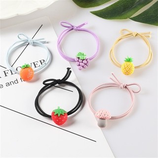 Thun Buộc Tóc Trái Cây Dây Trơn Nhiều Màu