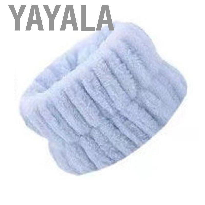 Yayala Face Washing Wristband Strong Water Absorption Flannel Breathable Light Skin Friendly Wrist Wash Band