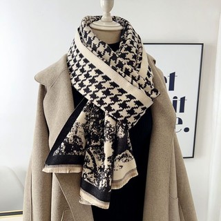 Khăn choàng cổ cashmere nhân tạo phong cách hàn quốc thời trang thu đông mới 2023