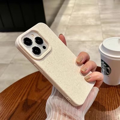 Ốp Điện Thoại Rơm Lúa Mì Thân Thiện Với Môi Trường Cho iphone 15 14 12 11 13 pro max mini xs x xr 6 6s 7 8 plus se