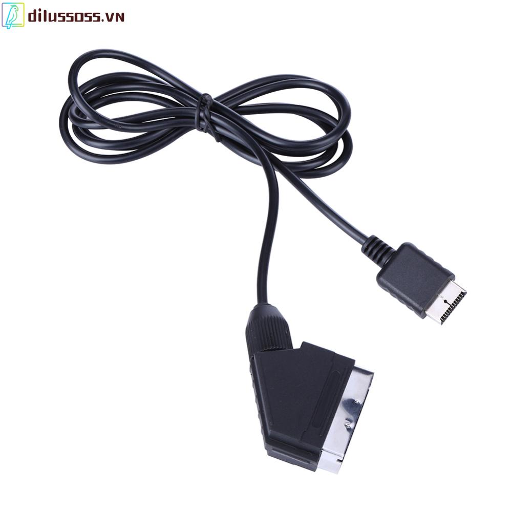 Dây Cáp 1.8m rgb scart tv av Cho ps1 ps2 ps3