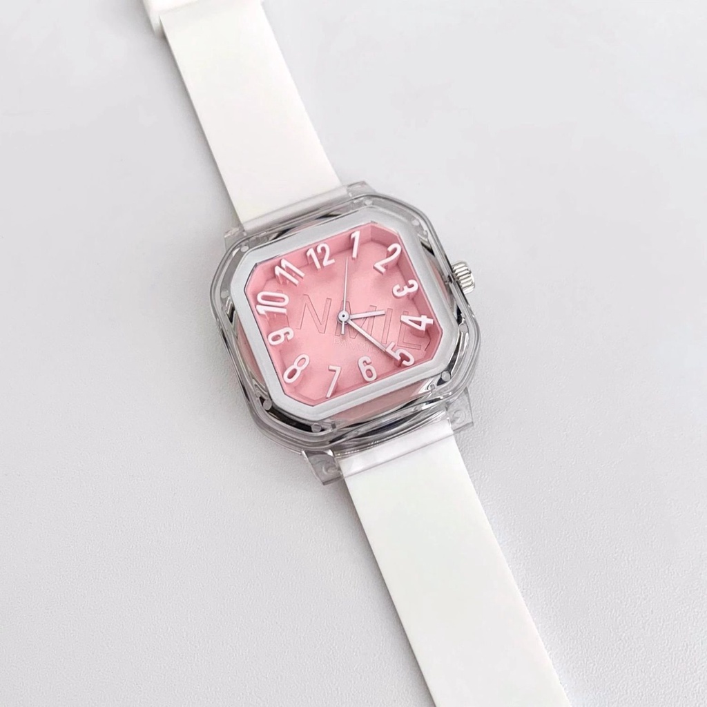 Đồng Hồ Thạch Silicon Dẻo Phong Cách Hàn Quốc retro niche youth Cho Nữ Sinh Trung Học
