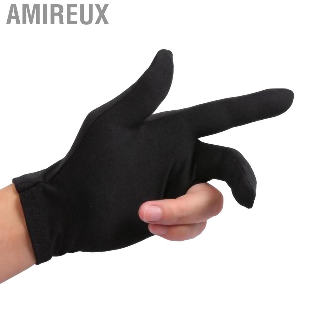 Amireux Billiards Gloves Elastic 3 Finger Snooker Cue Glove for Men Women Pool Accessory Billiard Parts