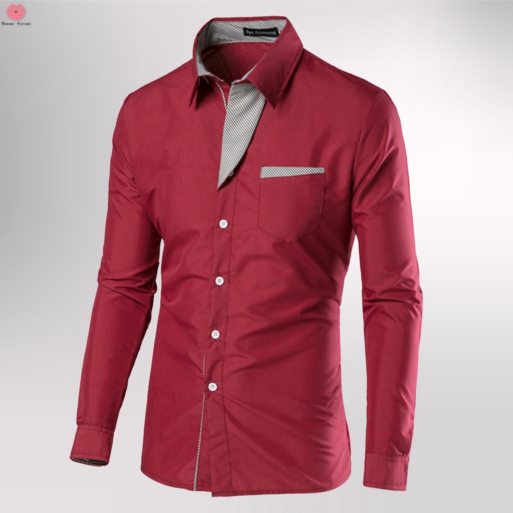 Áo Sơ Mi Nam Dài Tay Dáng Ôm