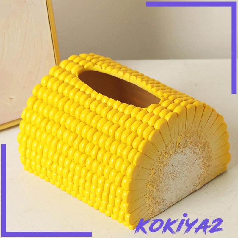 Hộp Đựng Khăn Giấy Hình Quả Bắp Ngộ Nghĩnh Dễ Thương Trang Trí Văn Phòng / Phòng Ngủ