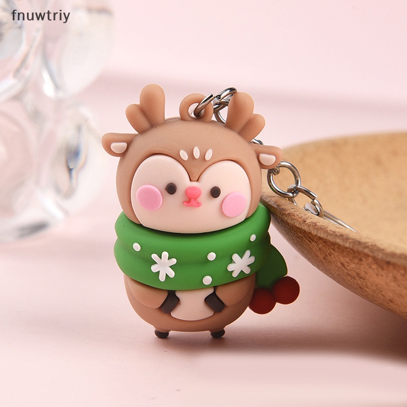 Móc Khóa Hình Ông Già Noel / Tuần Lộc / Cây Thông Giáng Sinh Dễ Thương Dùng Làm Quà Tặng Cho Bé vn