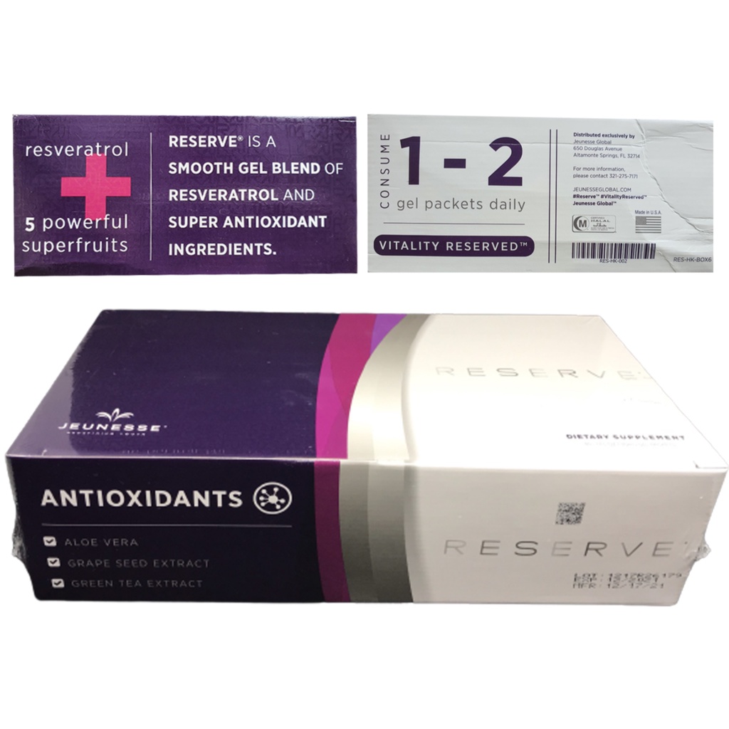 Gel Reserve Jeunesse Của Mỹ hộp 30 gói - Ngăn ngừa lão hóa