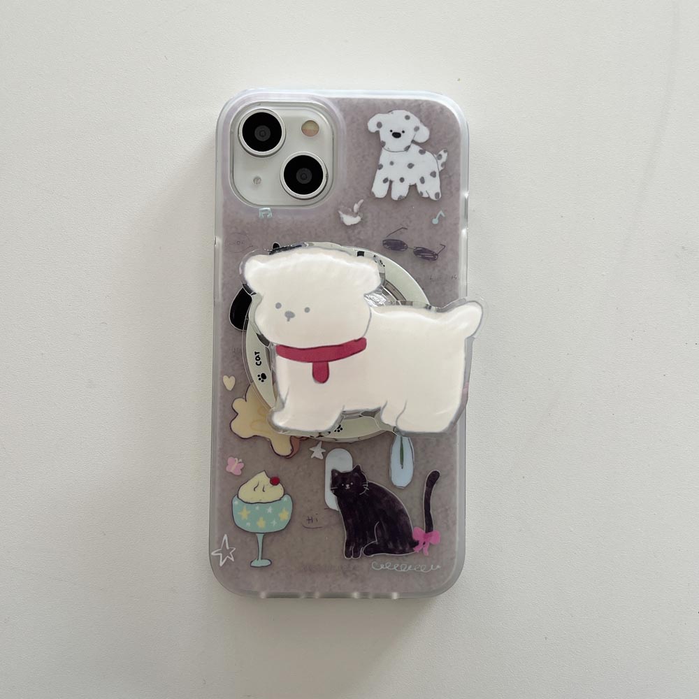 Vỏ Bao Da Điện Thoại Cứng Hình Mèo Đen Hít Nam Châm iphone 12 12pro 12promax 13 13pro 13promax 14 14pro 14promax 15 15pro 15promax Ốp