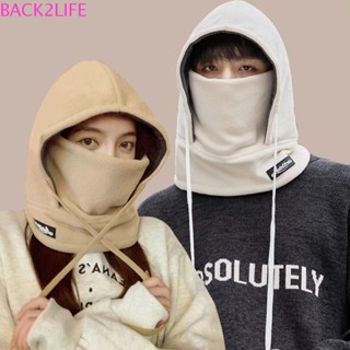 Back2life Mũ Trùm Đầu Kèm Khăn Choàng Che Mặt Bằng Lông Cừu Giữ Ấm Mùa Đông