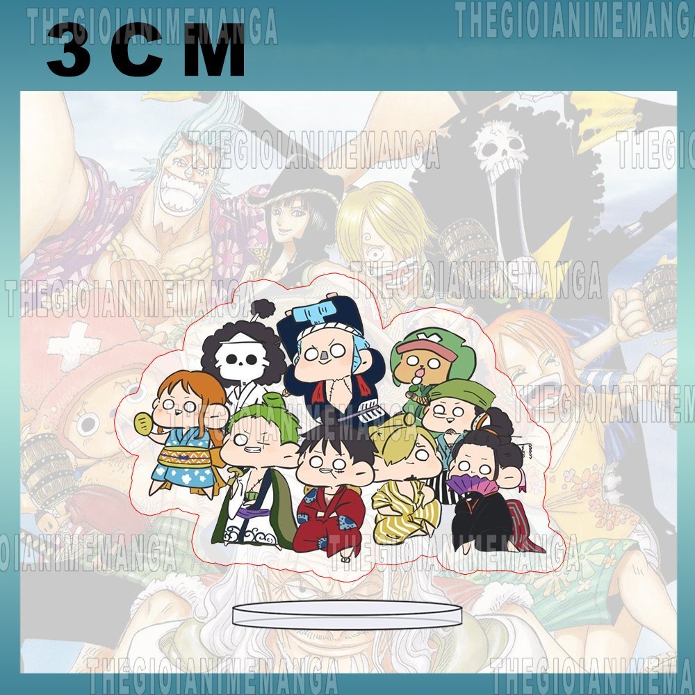 Mô hình Standee ONE PIECE ver MẮT TRÒN Đảo hải tặc anime tượng mica acrylic chibi xinh xắn