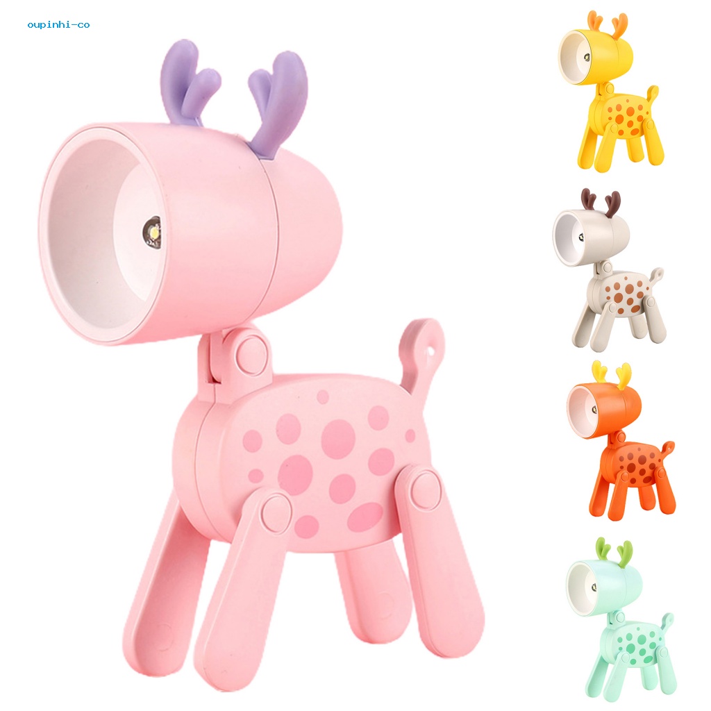 Ou Đèn Ngủ led Tiết Kiệm Năng Lượng Hình Hươu Đáng Yêu Với Vỏ Mềm Không Gật Linh Hoạt Cho Đầu Giường Hoặc Bàn Làm Việc Cho Người Mua Sắm Đông Nam