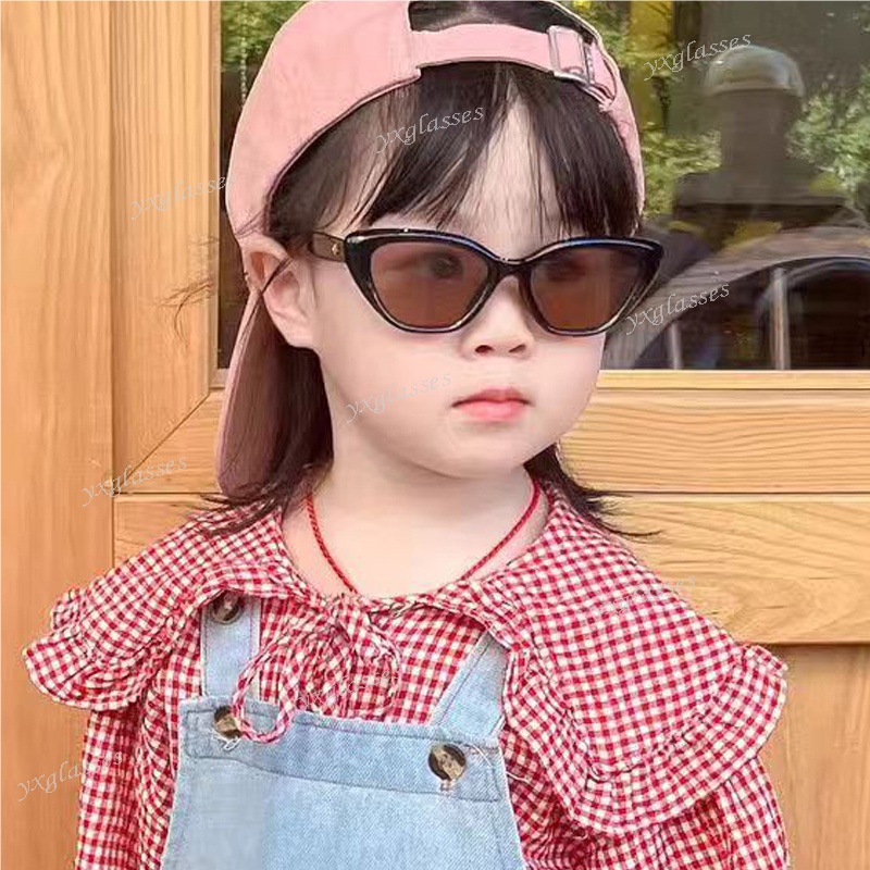 Kính Mát Gọng Tam Giác Nhỏ Chống Tia uv Phong Cách Hàn Quốc Cổ Điển Cho Bé Trai Và Bé Gái Sự Bảo Vệ