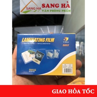 Nhựa ép plastic giấy chứng minh 125mic - màng ép cmnd 50 tờ/xấp