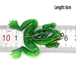 Mồi Câu Cá Giả Hình Con Ếch Bằng silicone 4.5g / 6cm