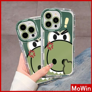 Mowin - Ốp lưng Ốp điện thoại Ốp iphone 15 pro max  Sáng Bóng Trong Suốt Túi Khí Chống Sốc Mềm TPU Bảo Vệ Camera Hoạt Hình Dễ Thương Hà Mã Nhăn Nhó Tương Thích Với iPhone 14 Pro Max 13 12 XR XS