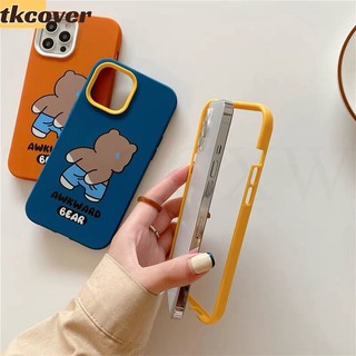 Ốp Điện Thoại Silicon Họa Tiết Chú Gấu 3 Trong 1 Chống Sốc Cho Redmi 13C 12C 12 10C 10 Prime 9A 9C