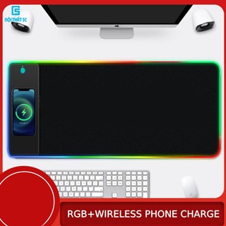 Tấm lót chuột viền LED RGB tích hợp sạc không dây loại xịn Pad chuột Gaming viền LED giá tốt chống nước 