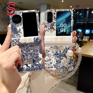 Ốp Điện Thoại PC Cứng 3 Trong 1 Nắp Lật Dây Xích Kim Cương Cho OPPO Find n3 N2 findn2 3 Flip Find N2 n3